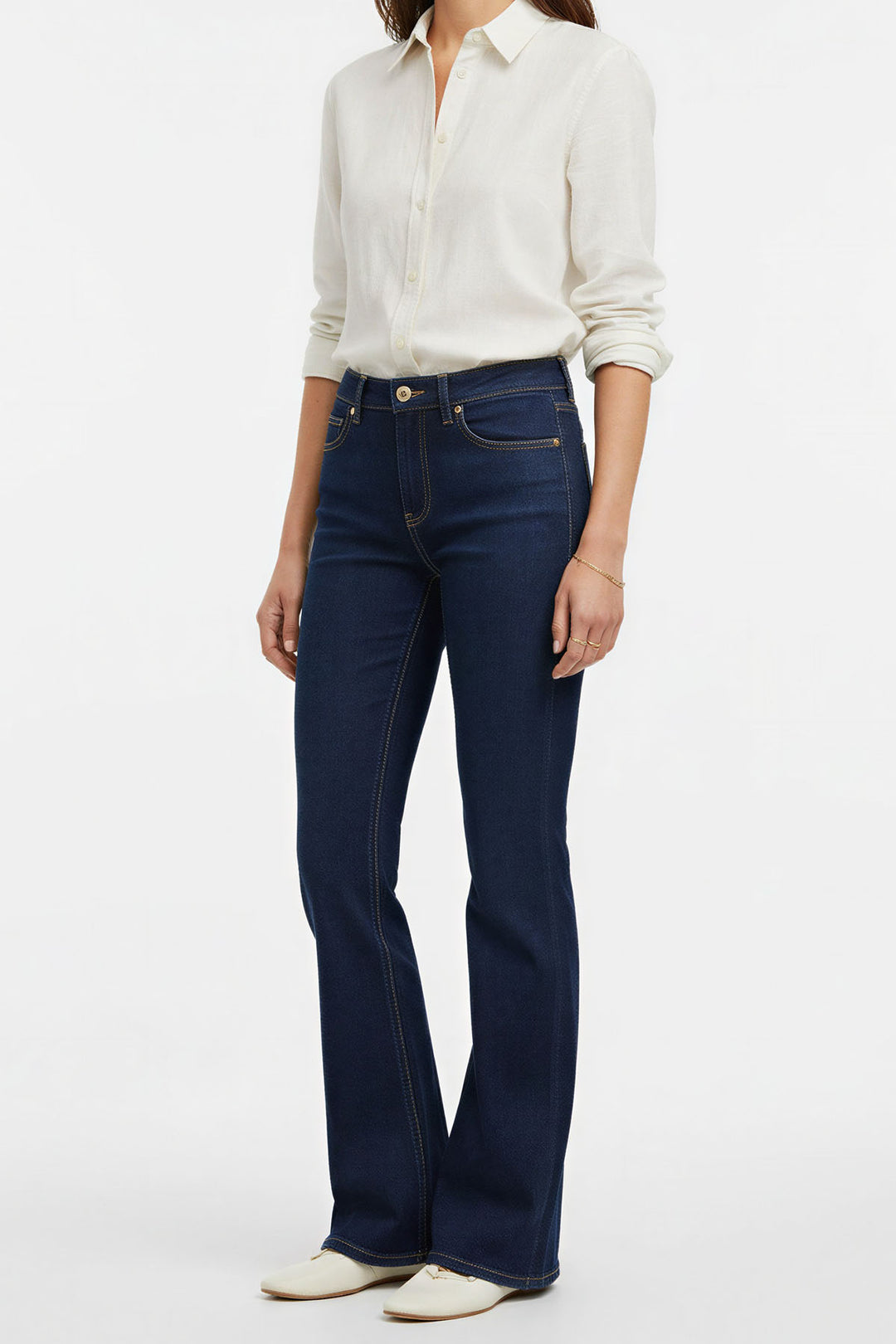 Mid Rise Bootcut Jeans