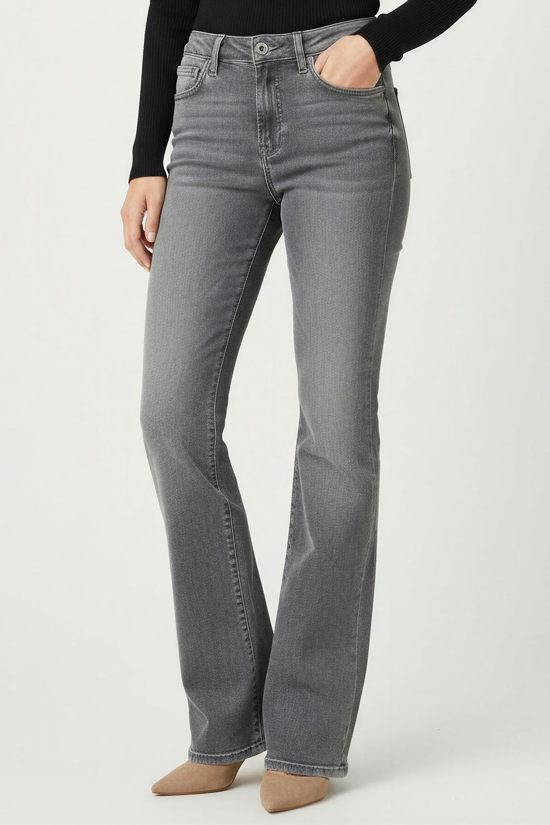 High Rise Bootcut Jeans