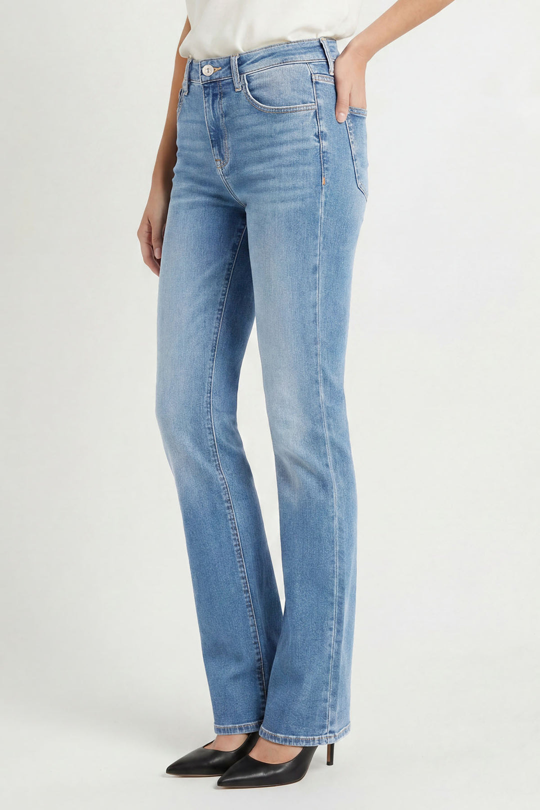 High Rise Bootcut Jeans