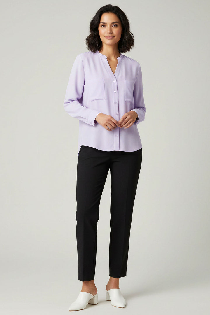 Lilac Button Down Blouse