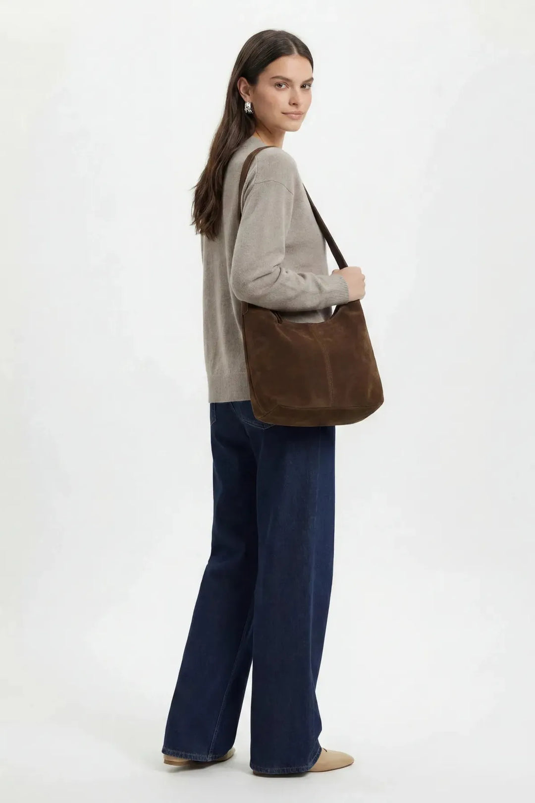 Wool Blend V-Neck Jumper