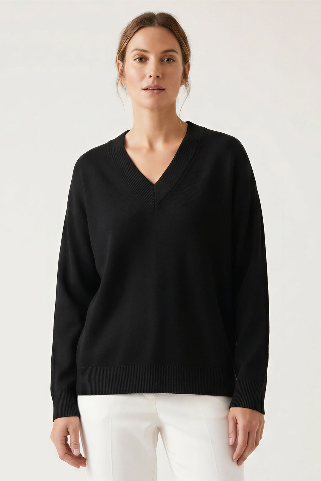 Wool Blend V-Neck Jumper