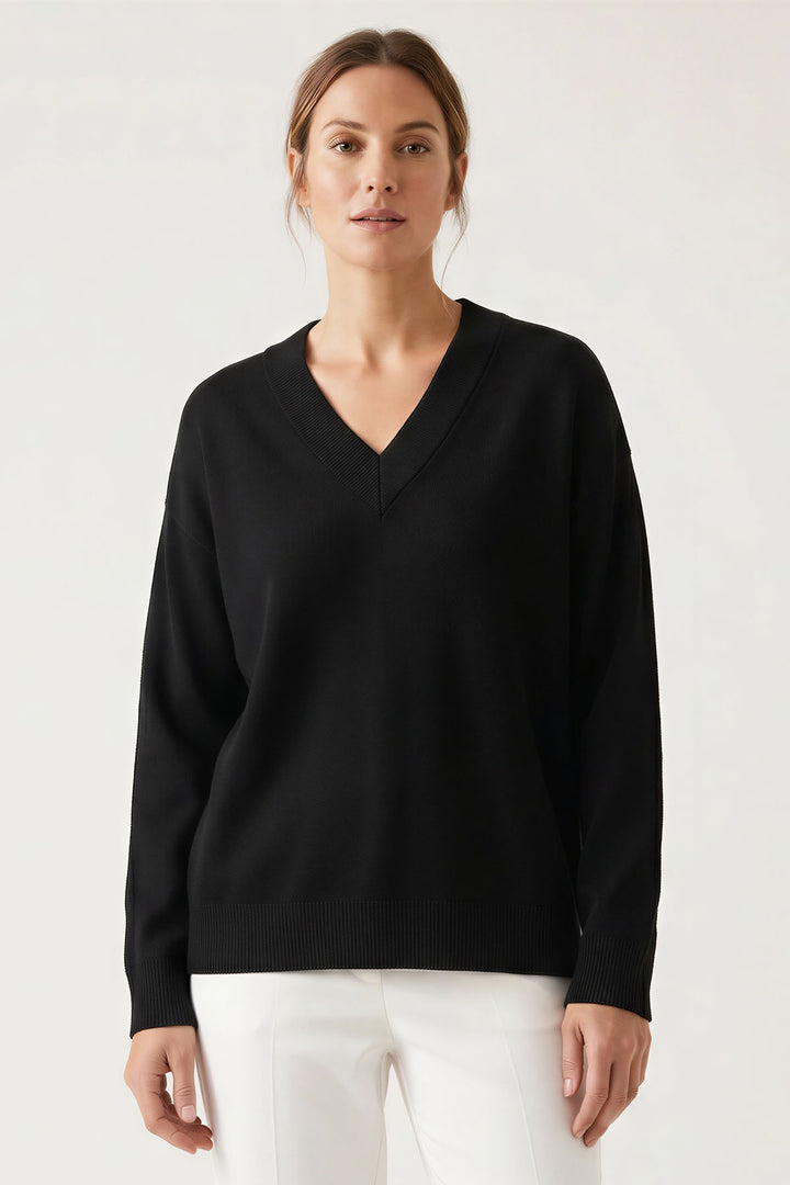Wool Blend V-Neck Jumper