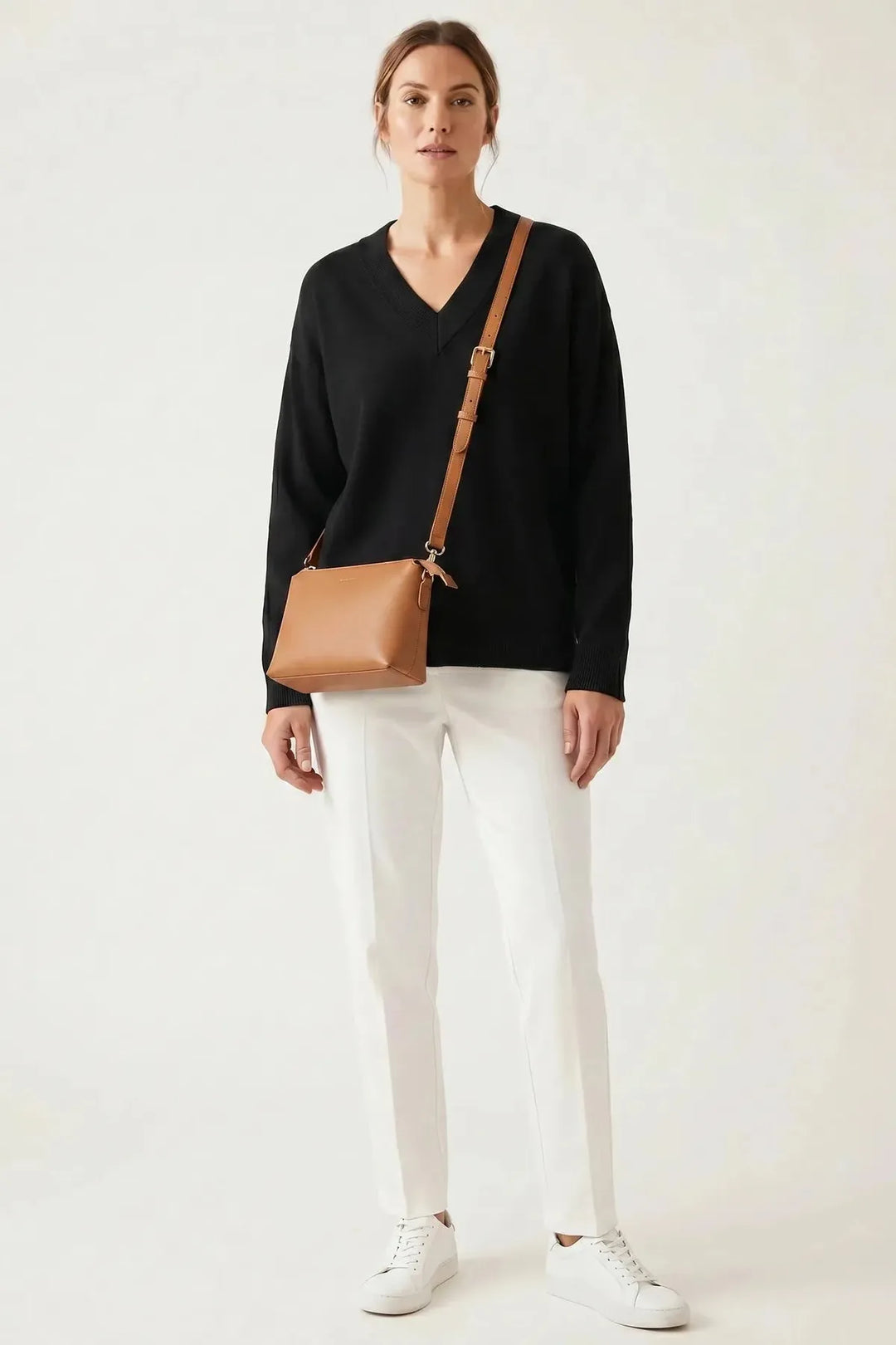 Wool Blend V-Neck Jumper