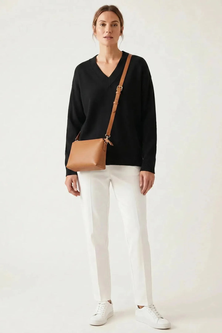 Wool Blend V-Neck Jumper