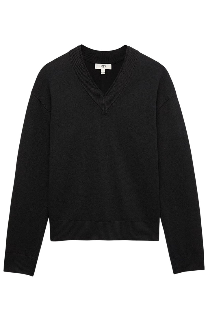 Wool Blend V-Neck Jumper
