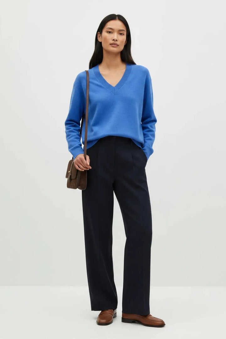 Wool Blend V-Neck Jumper