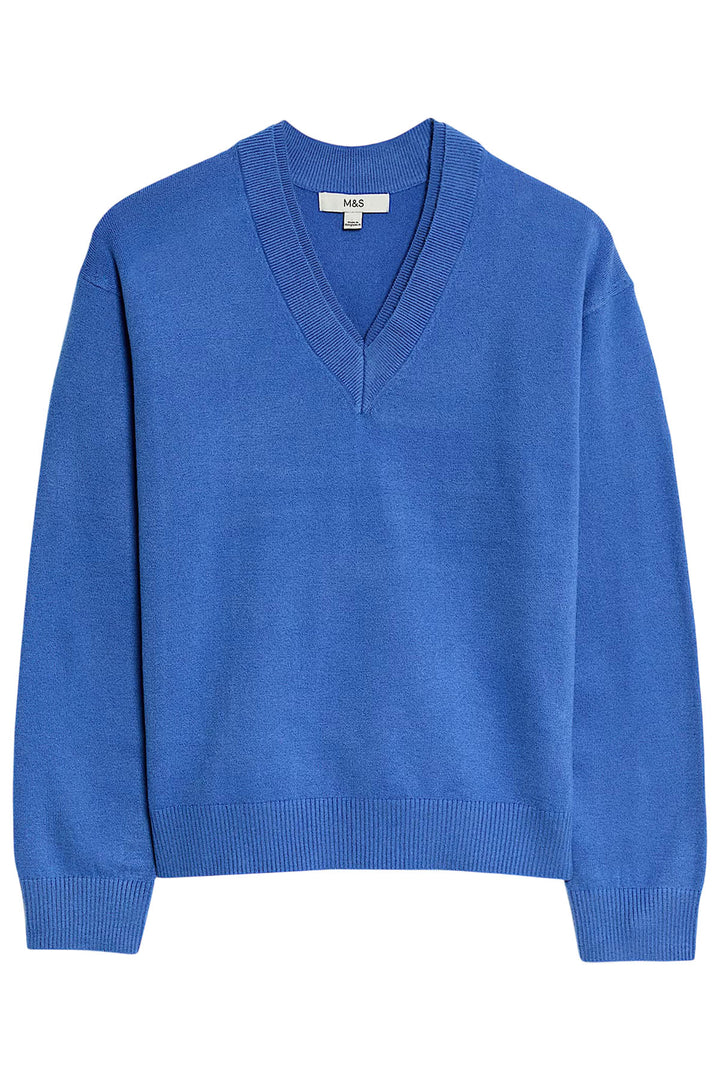 Wool Blend V-Neck Jumper