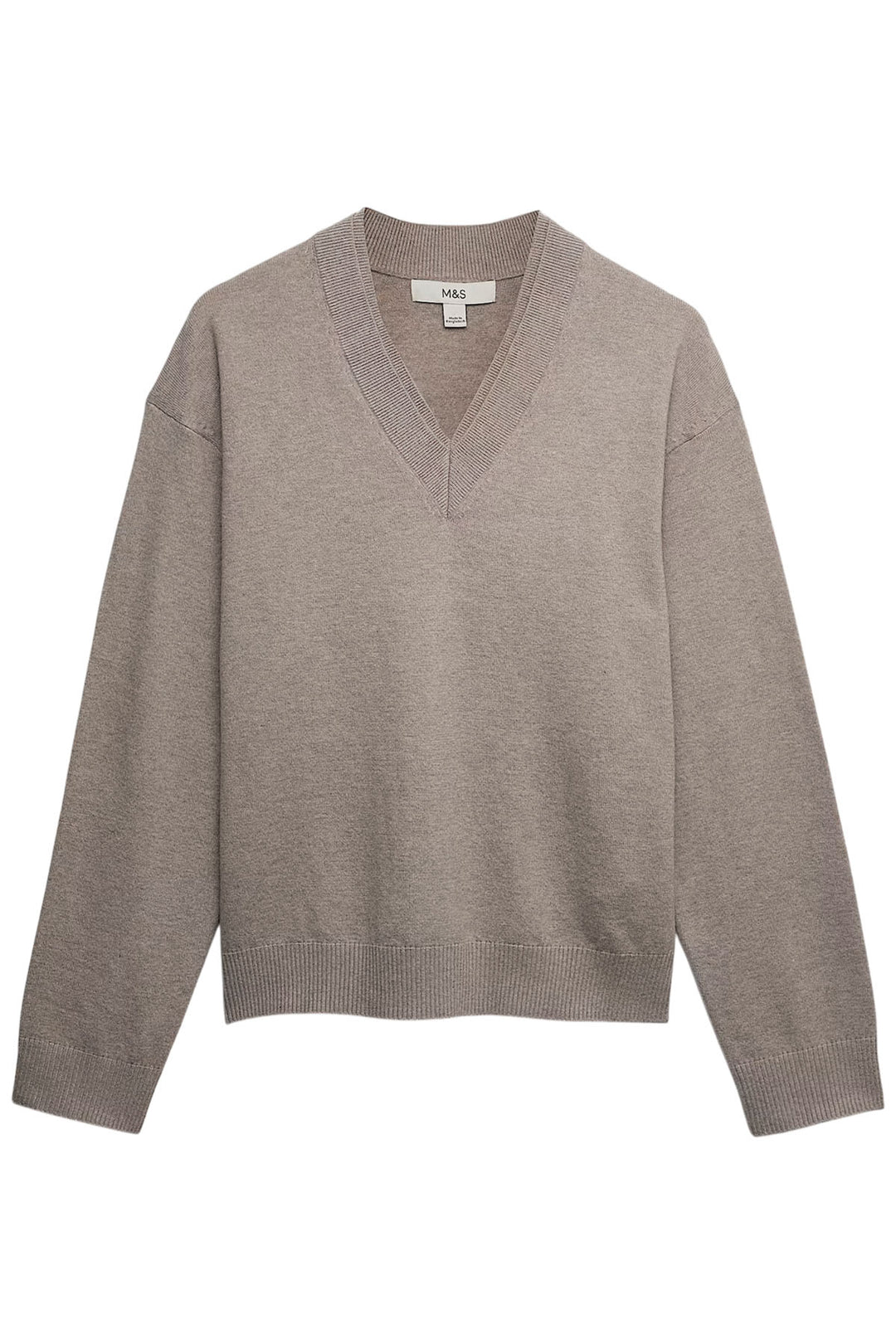 Wool Blend V-Neck Jumper