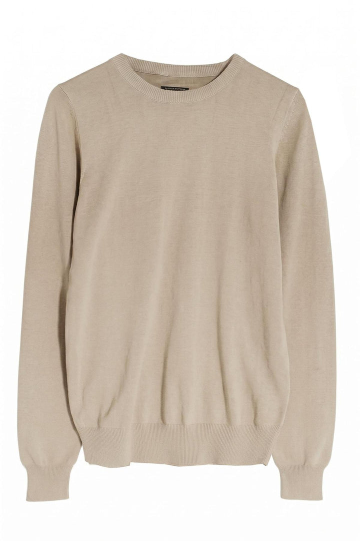 Fine Knit Pure Cotton Crew Neck Jumper