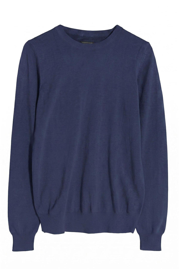 Fine Knit Pure Cotton Crew Neck Jumper