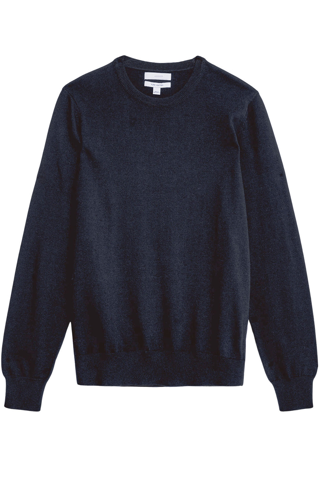Fine Knit Pure Cotton Crew Neck Jumper