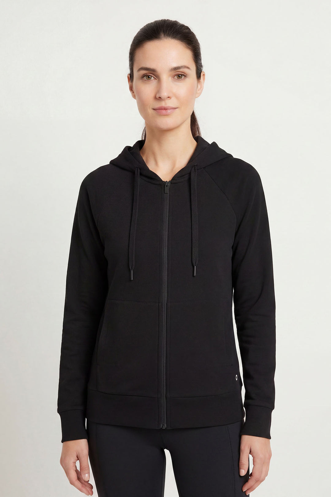 Black Goodmove Zip Up Hoodie