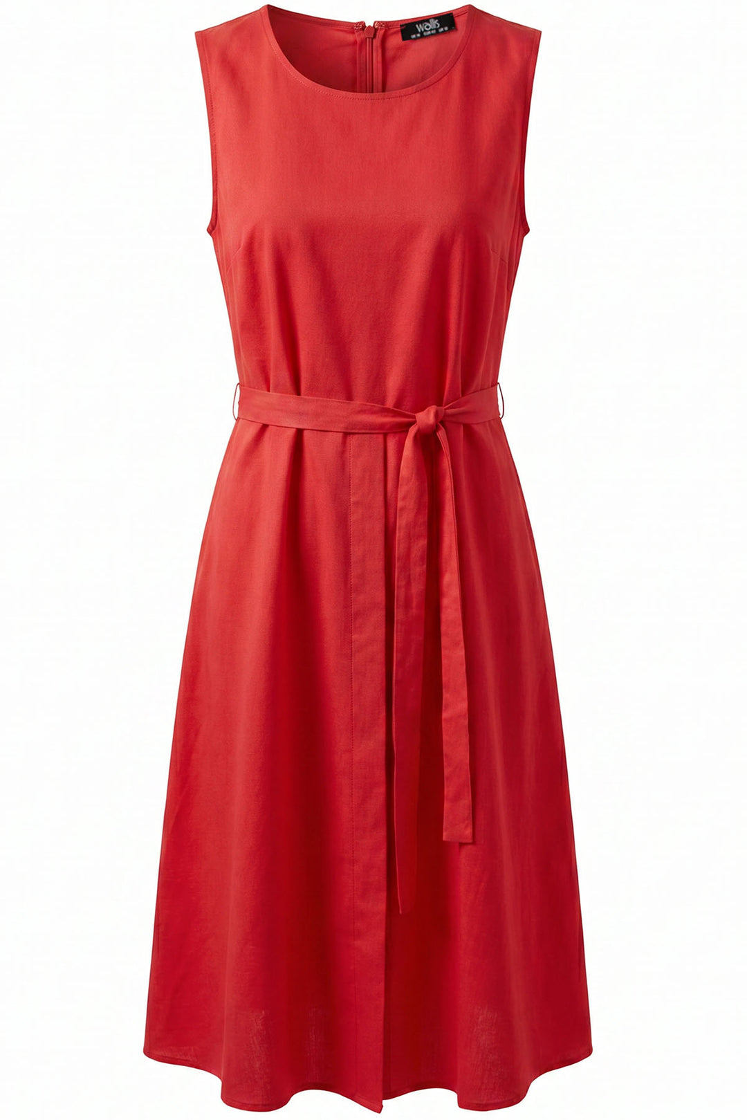 Linen Blend Classic Summer Dress