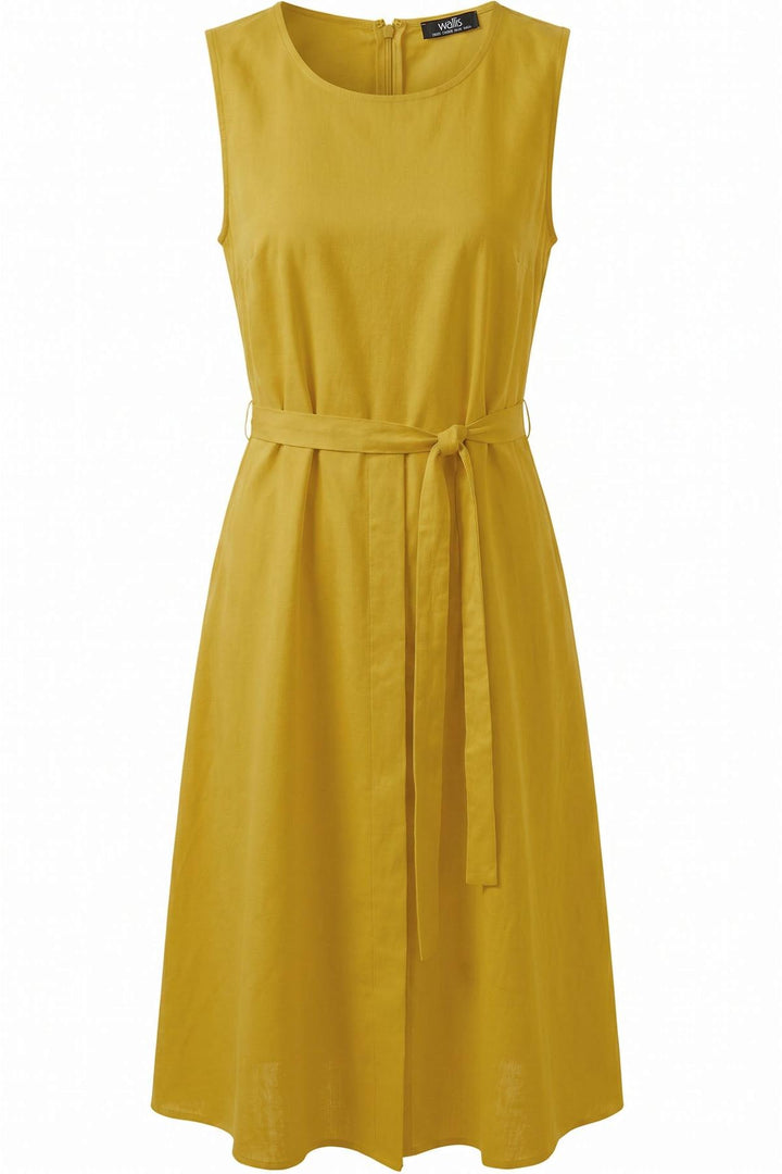 Linen Blend Classic Summer Dress
