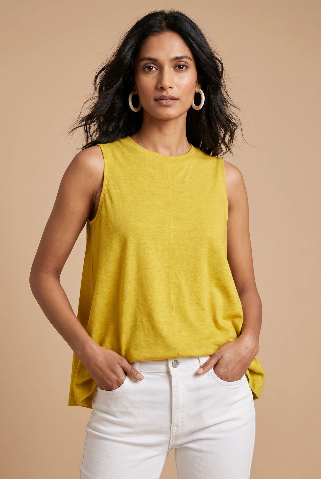 Rylee Relaxed Linen Vest Top
