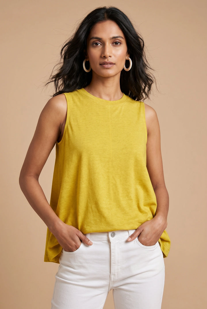 Rylee Relaxed Linen Vest Top