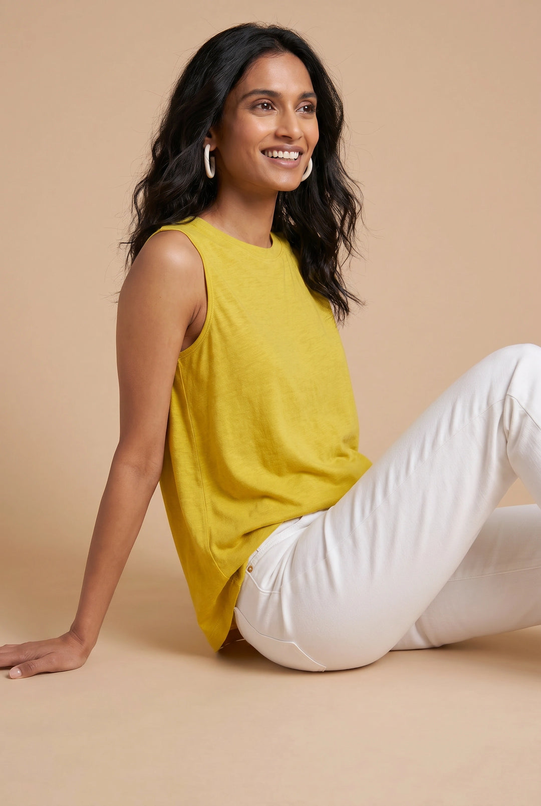 Rylee Relaxed Linen Vest Top