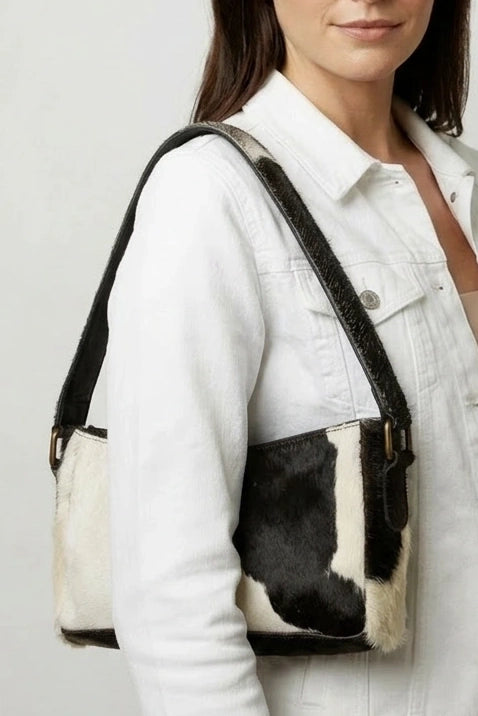 Cowhide Real Leather Handbag