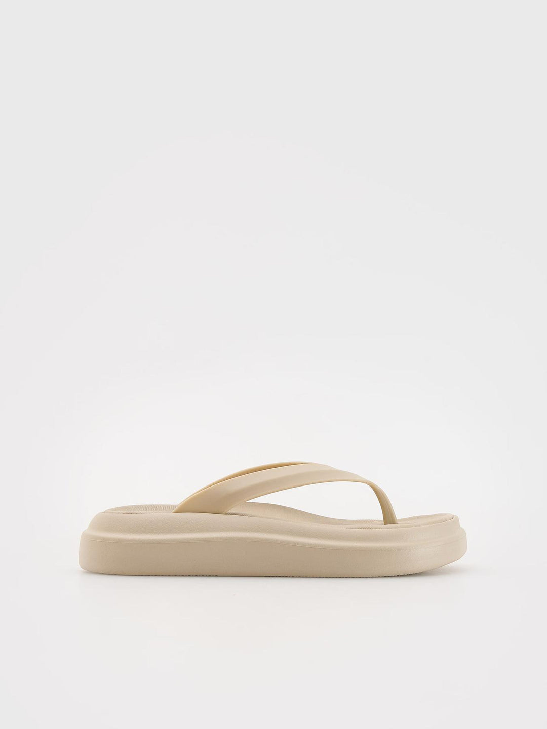 Beige Flip Flops