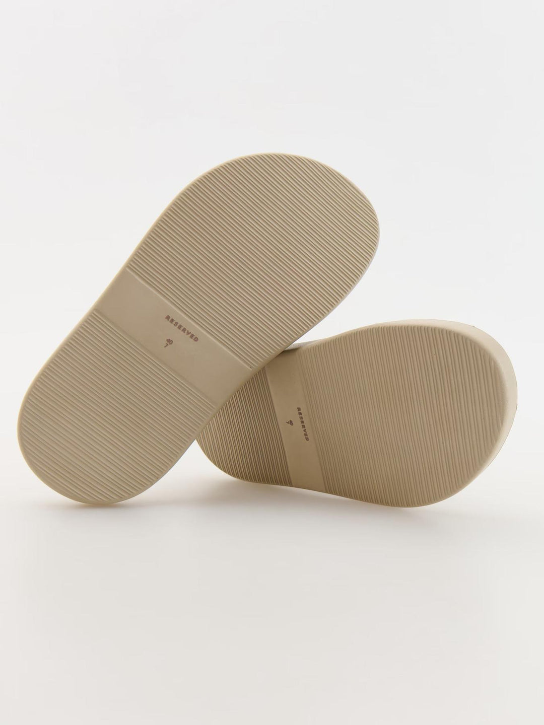 Beige Flip Flops