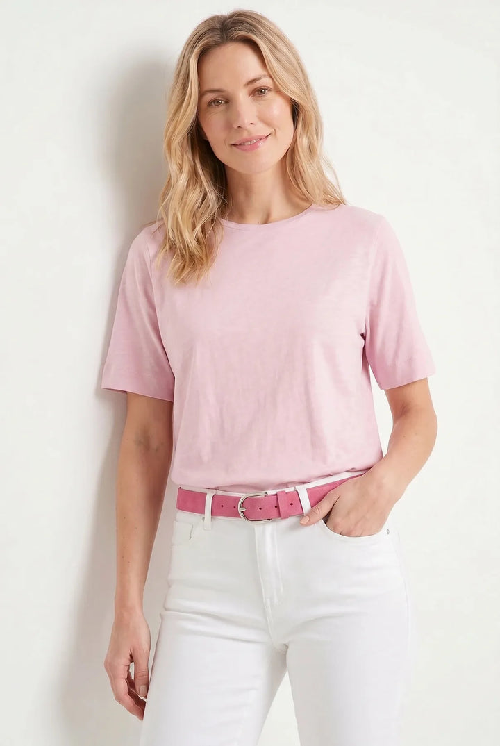 Relaxed Linen Blend T-Shirt