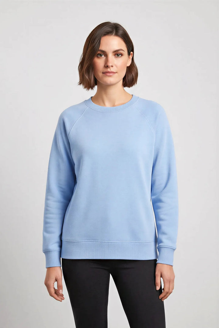 Cotton Raglan Sleeve Sweatshirt
