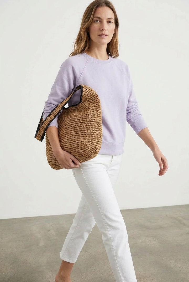 Cotton Raglan Sleeve Sweatshirt