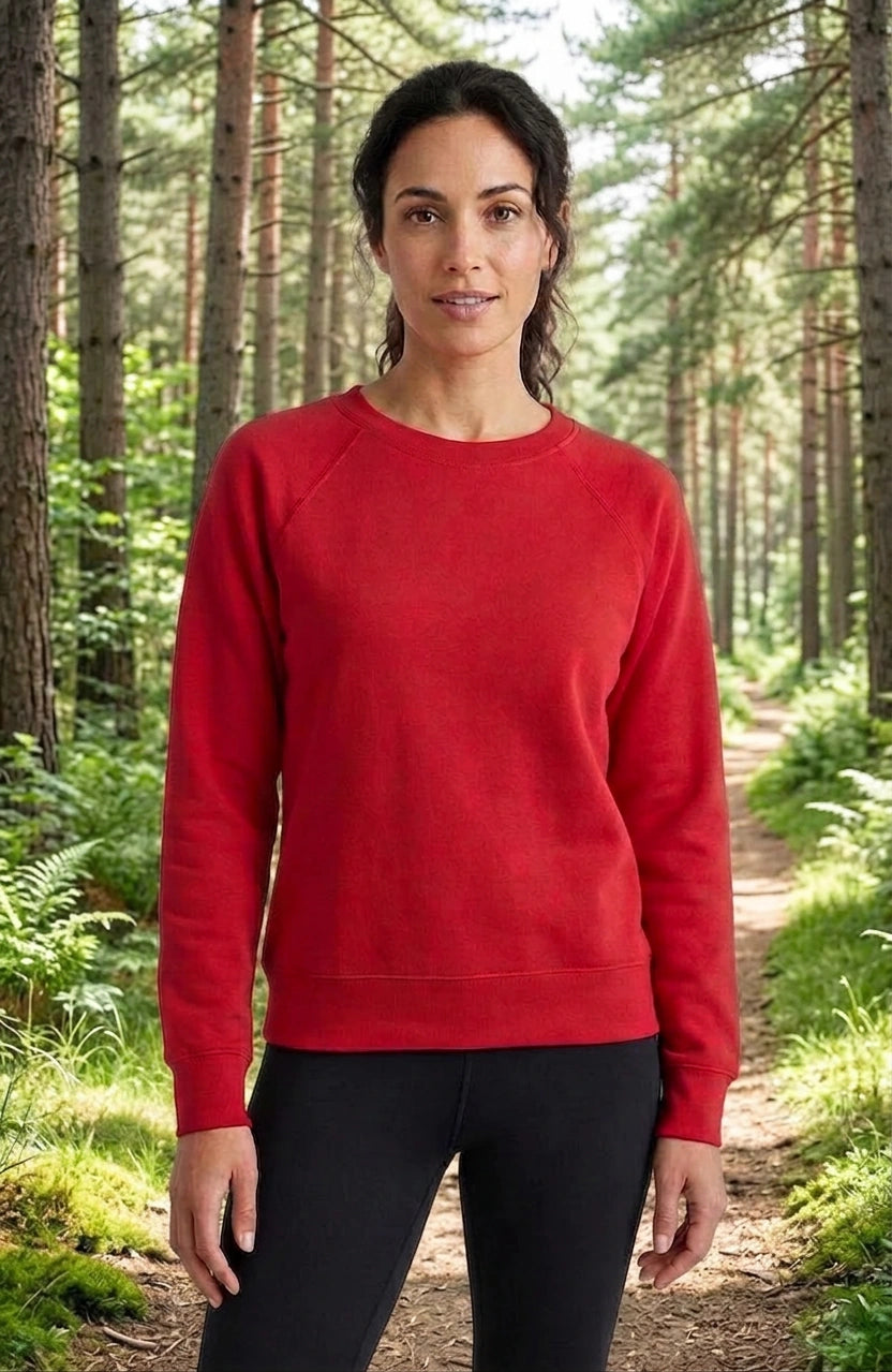 Cotton Raglan Sleeve Sweatshirt
