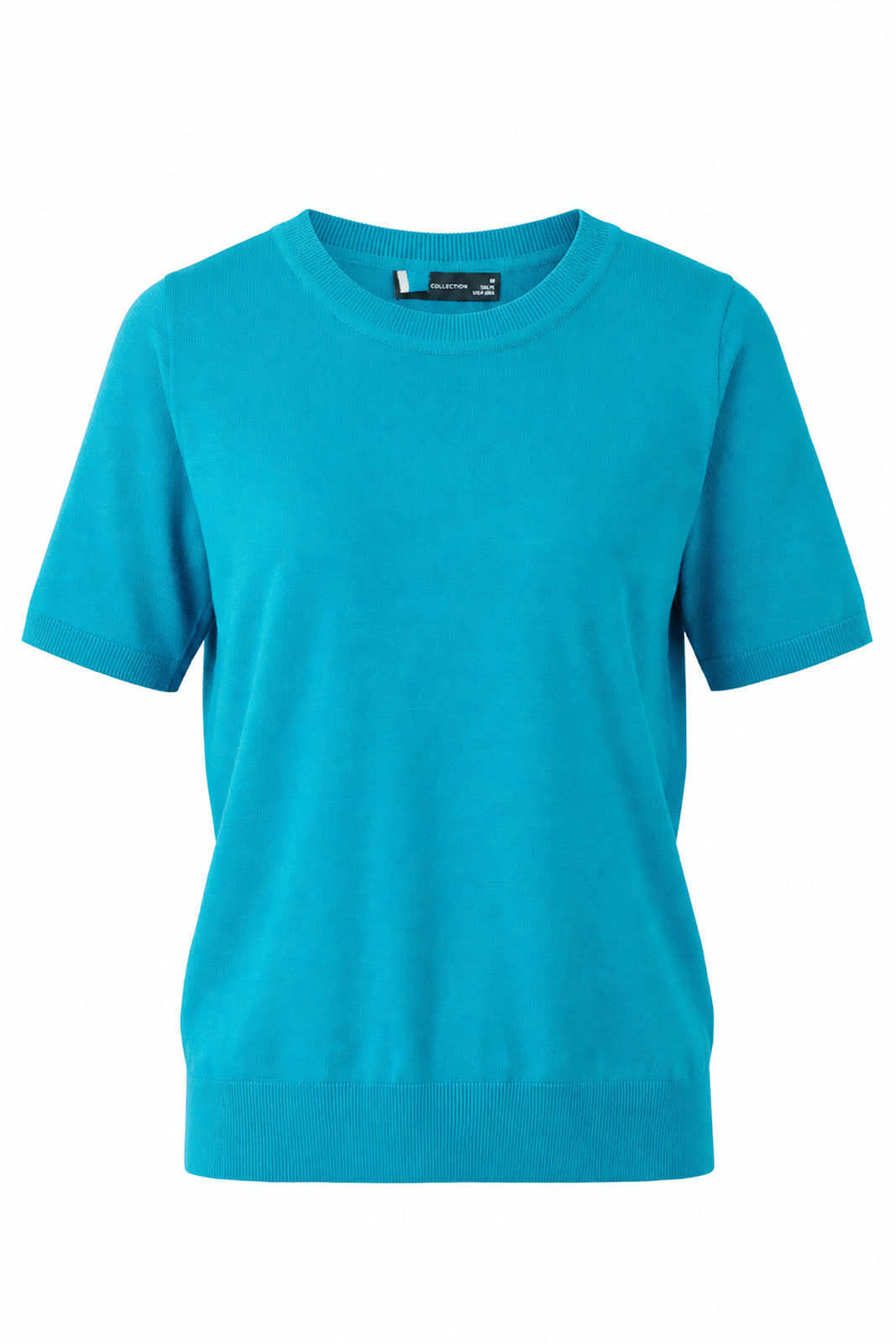 Cotton Short Sleeve Knit Top