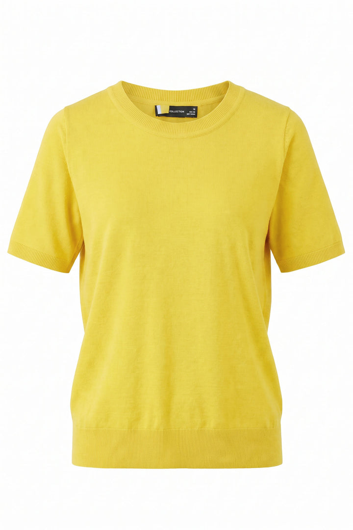 Cotton Short Sleeve Knit Top