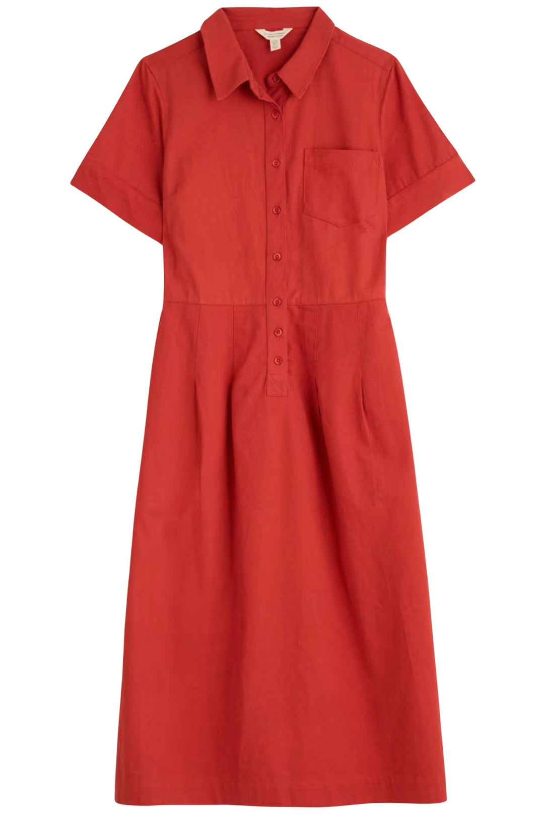 Cotton Midi Shirt Dress