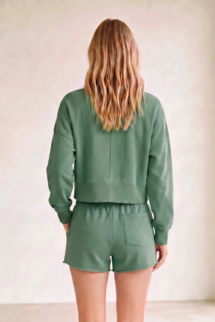 Sweatshirt &amp; Shorts Set