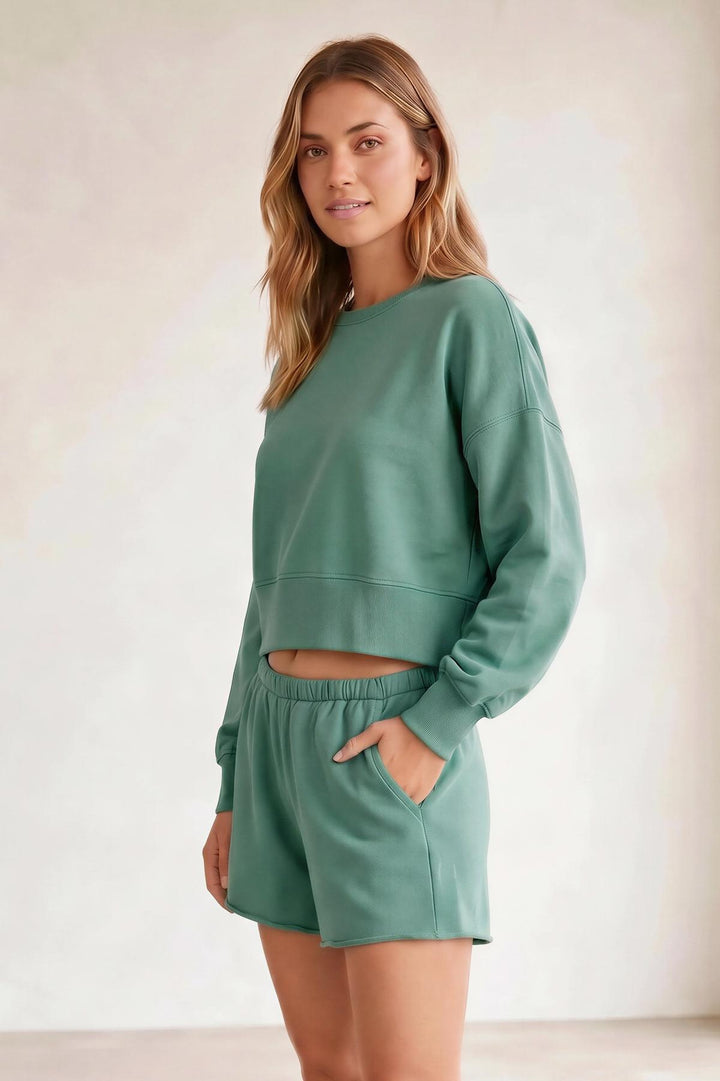 Sweatshirt &amp; Shorts Set