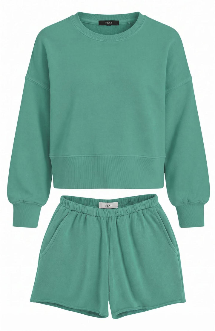 Sweatshirt &amp; Shorts Set