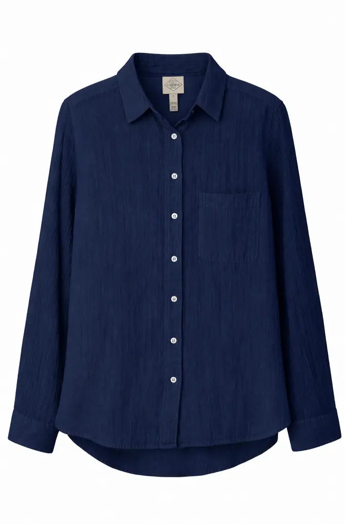 Crinkle Cotton Summer Shirt