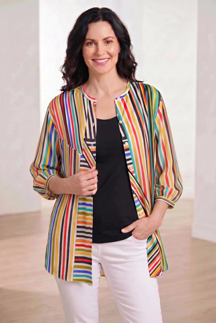 Striped Longline Blouse