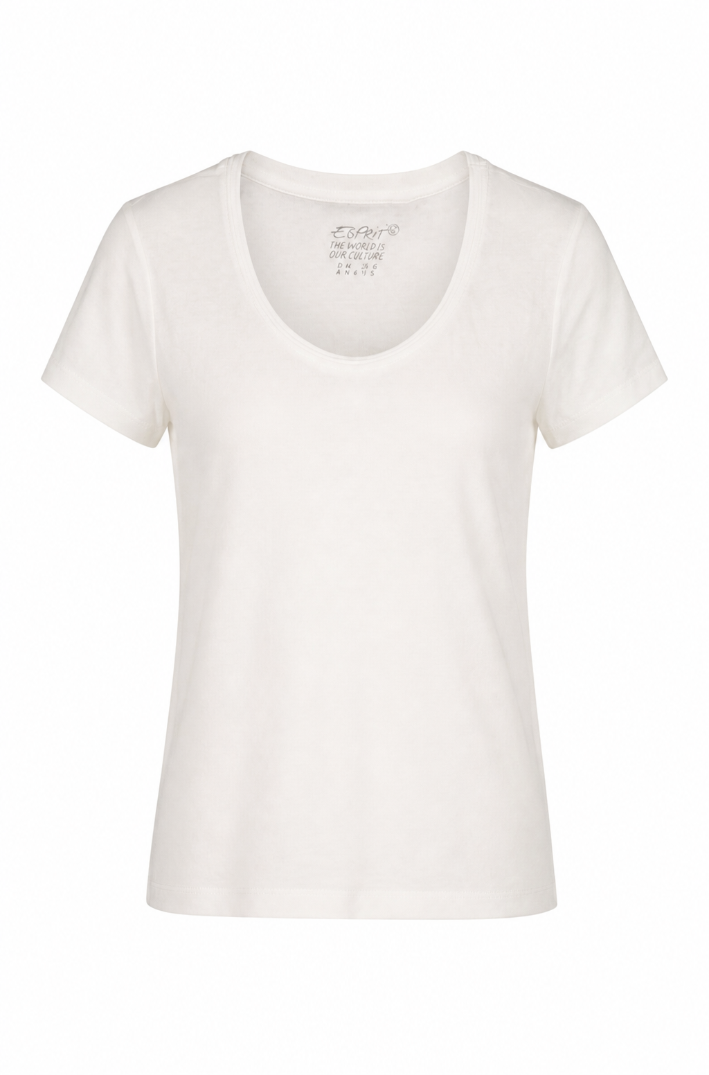 Scoop Neck Cotton T-Shirt