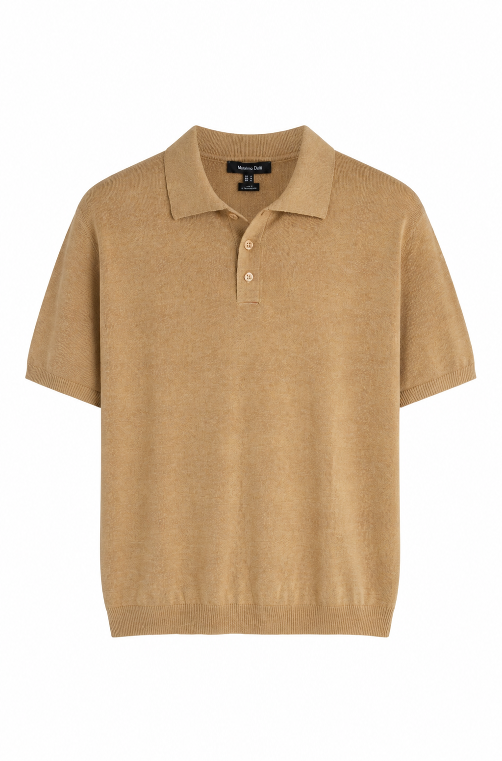 Short Sleeve Knitted Polo Top