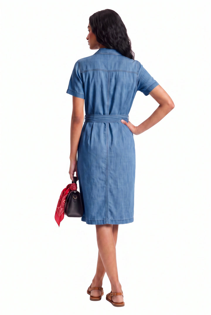 Cotton Denim Dress