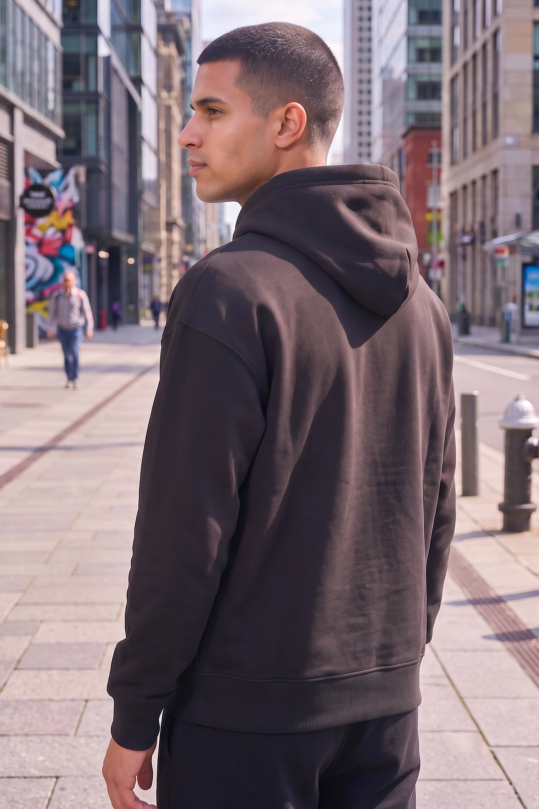 Black Unisex Cotton Hoodie