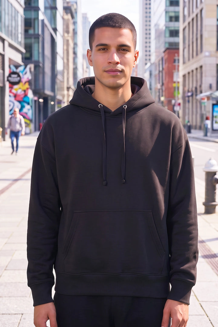 Black Unisex Cotton Hoodie
