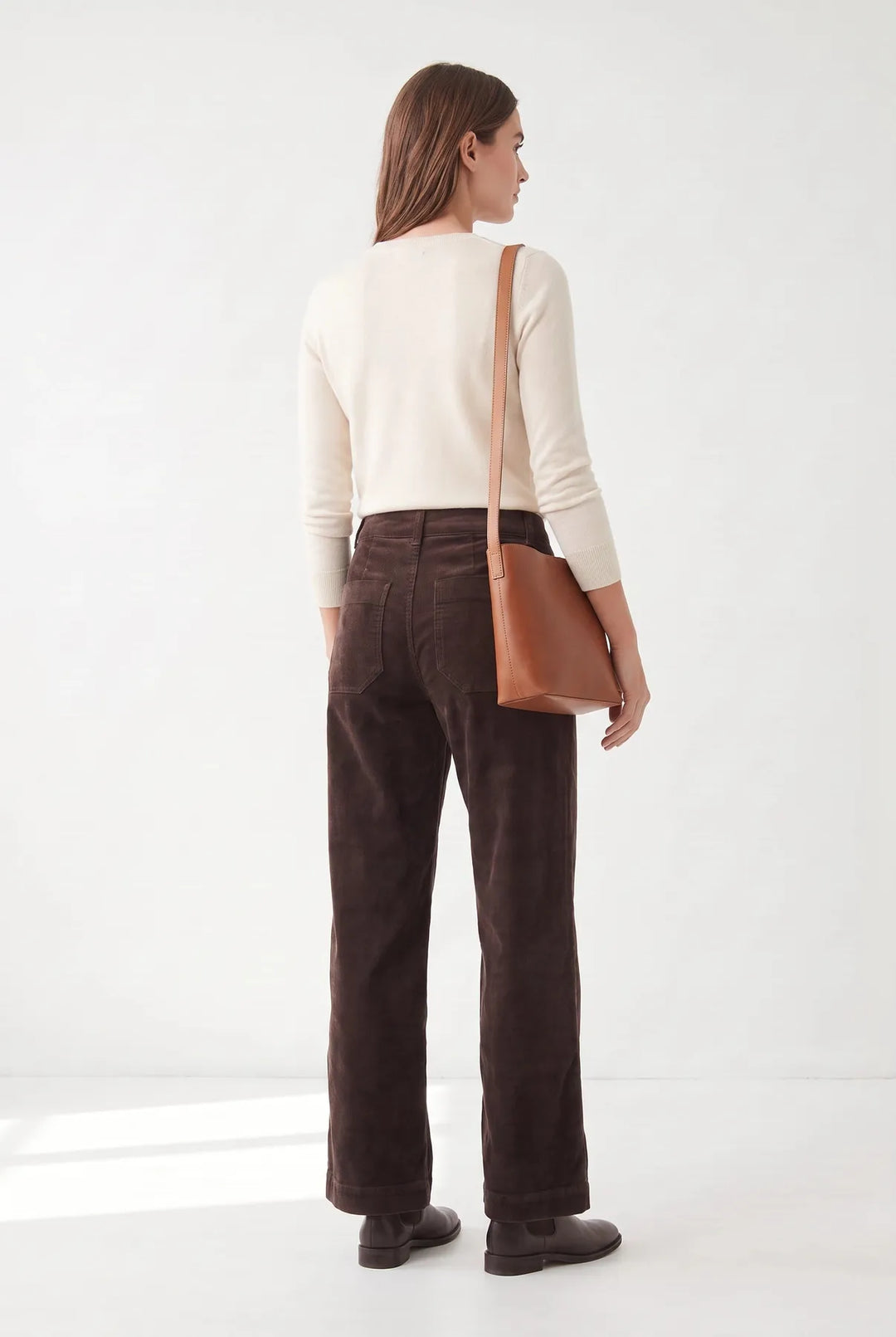 Wide Leg Cord Trousers