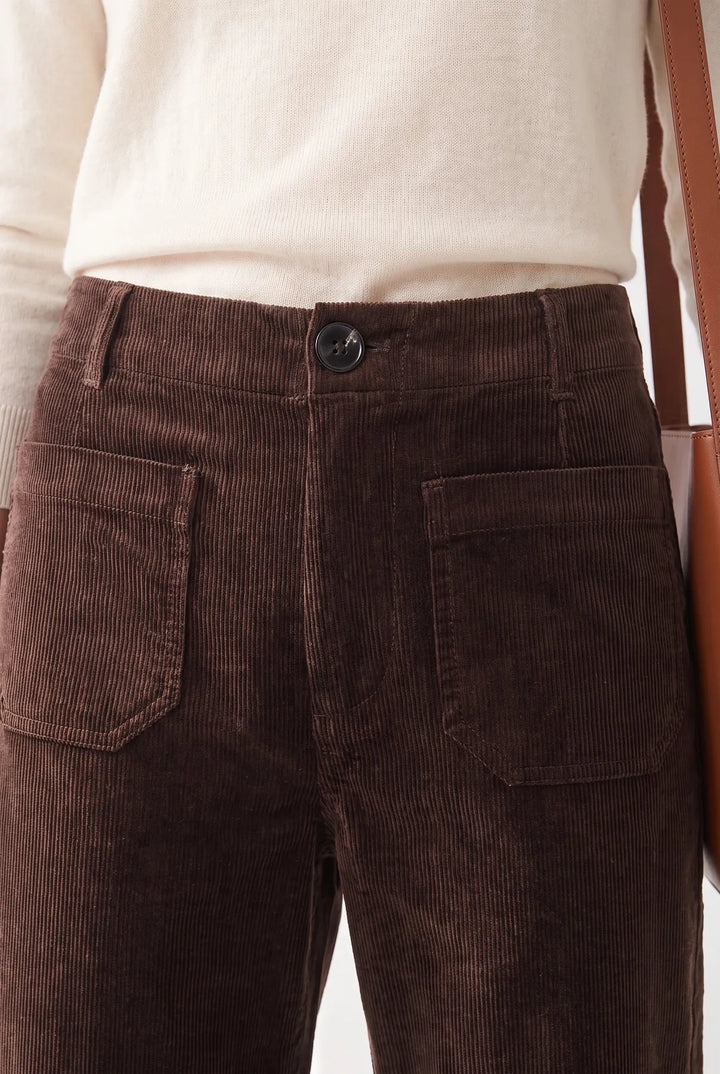 Wide Leg Cord Trousers