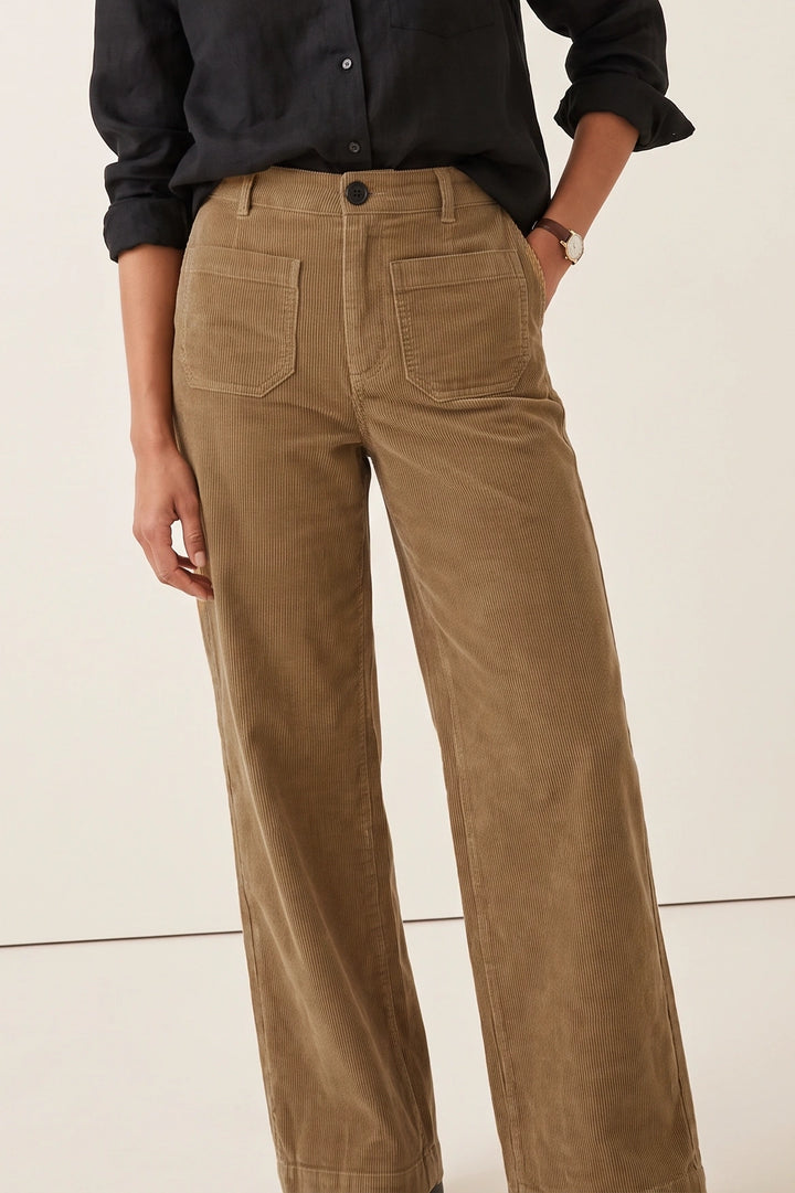 Wide Leg Cord Trousers