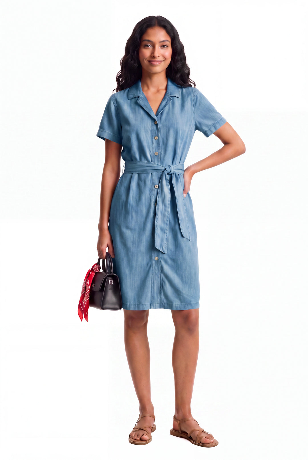 Cotton Denim Dress