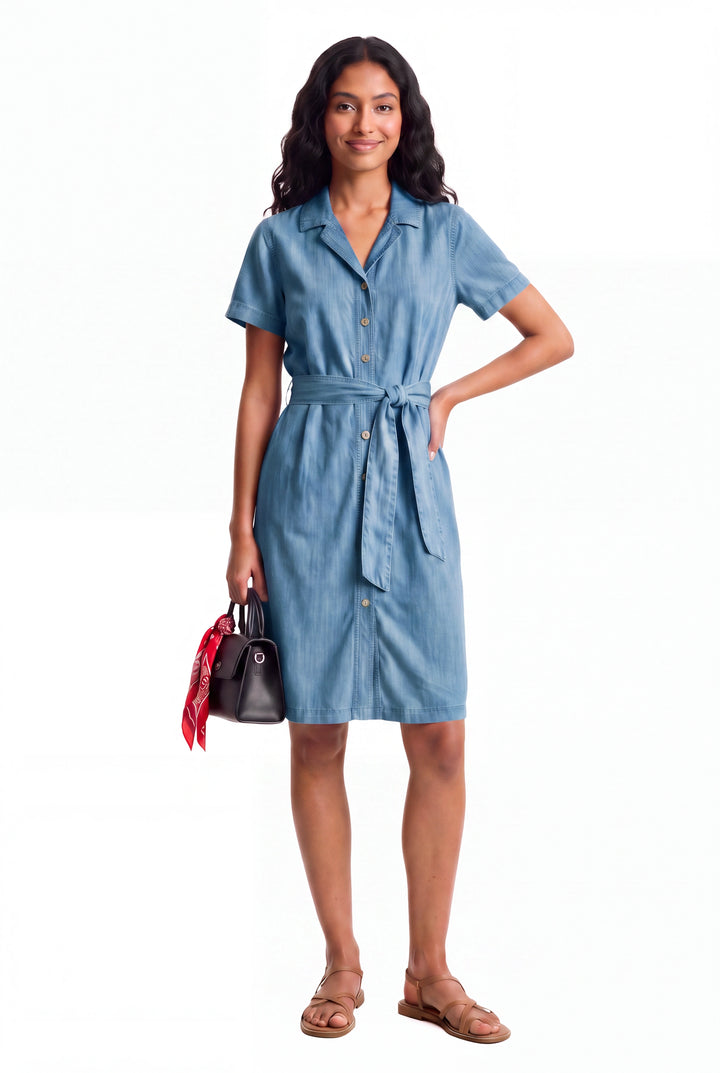 Cotton Denim Dress