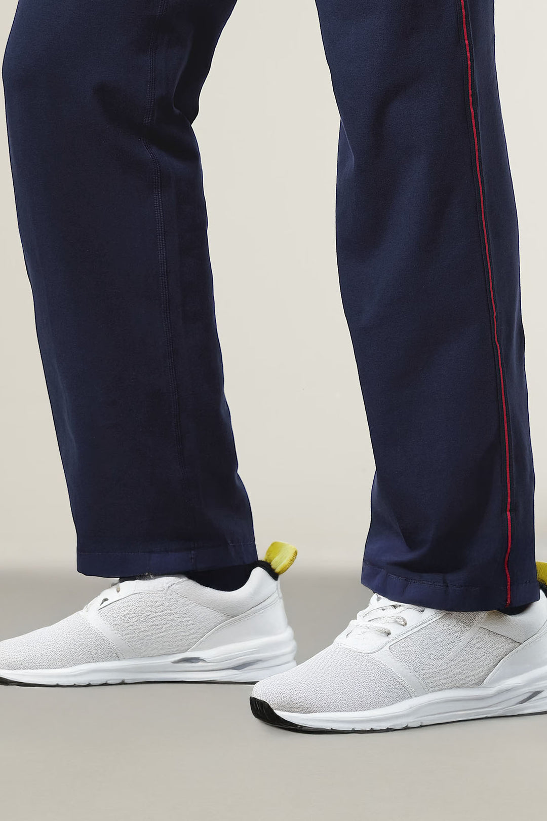 Goodmove Navy Cotton Rich Side Stripe Joggers