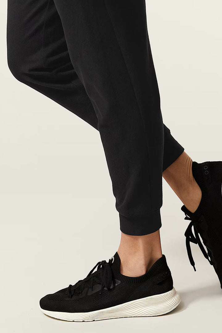 Goodmove Black Cotton Rich Cuffed Joggers