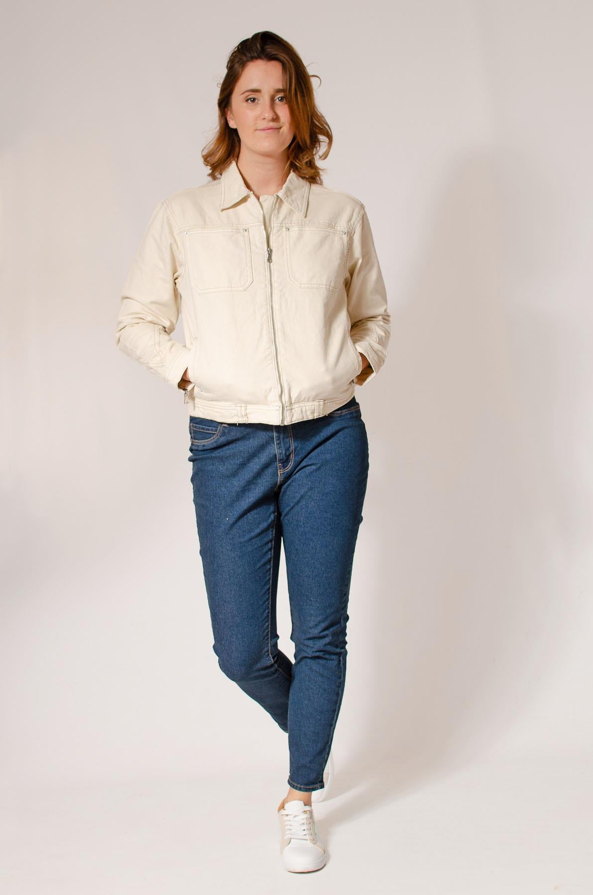 Zip Front Denim Jacket – Secret Label